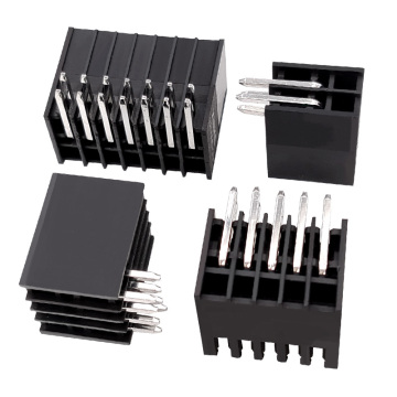 Συμπαγής 2,54 χιλιοστά Pitch Dual-Row-Right-Angle Pin Header - PCB Through-hole Solder Header, Βιομηχανικός αρσενικός σύνδεσμος