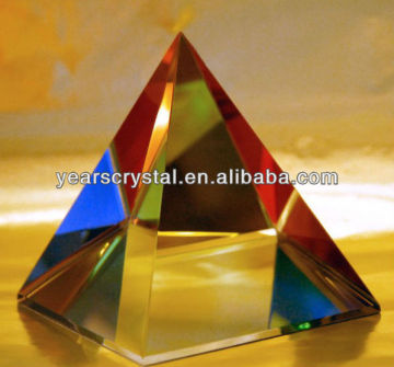 New Arrival k9 Crystal Blank Crystal Pyramid crystal paperweight (G-0300)