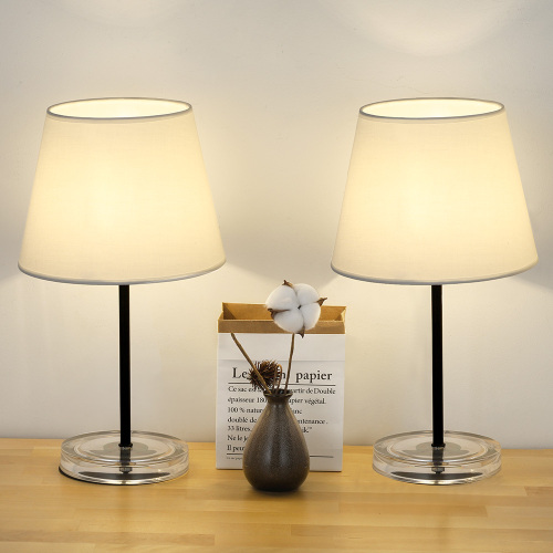 Modern Nightstand Lamps with Acrylic Base