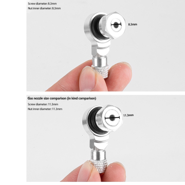 Aluminum Alloy Wheel Tire Stem 110 Degree Tubeless Valve 8.3mm/11.3mm