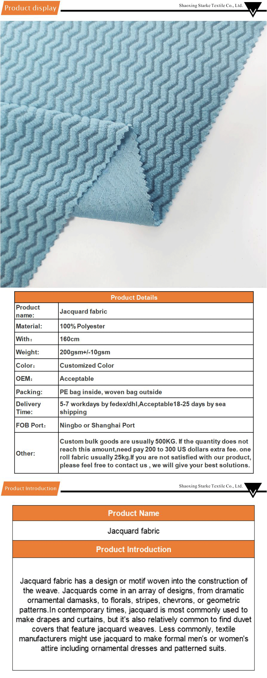 Home Use Jacquard Fabric