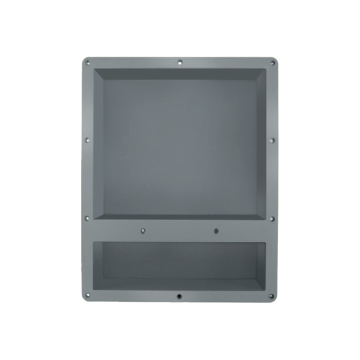 Mondeway Preformed Double Shelf Plastic Shower Niche for Shampoo and Bath Accessories