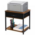Meja Stand Pencetak 2-Tier dengan Laci Penyimpanan Fabrik