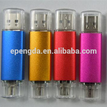 2gb-128gb flash drive otg with logo,plastic usb otg usb 128gb