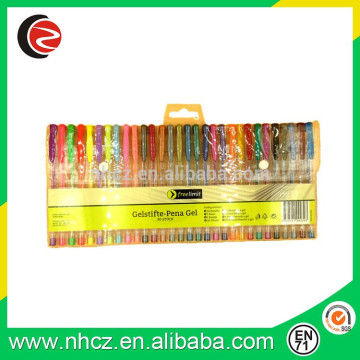 Promotional 30 colors gel pen set with logo