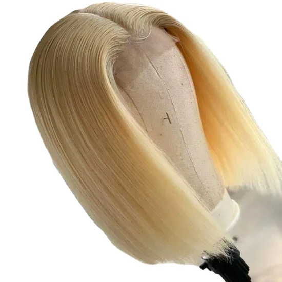 Cheap Wholesale Wet And Wavy Lace Front Wig Straight Human Hair Wholesale Peruvian Bob Wigs