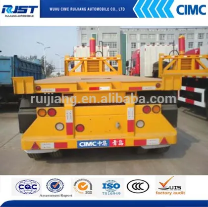 CIMC Flatbed dump semi-trailer/3axle semi trailer