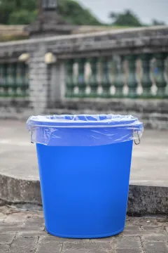 Plastic Flat Garbage Bag On Roll