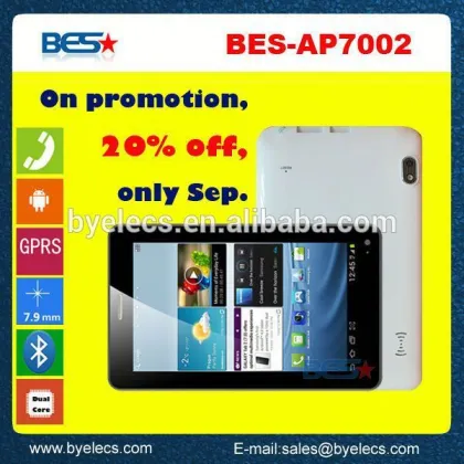 size 7" allwinner cpu no name a13 phone call tablet pc