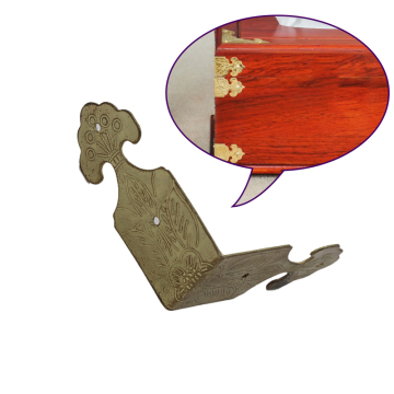 Factory Supply Jewelry Wooden Accessories Metal Box Corner Decoration