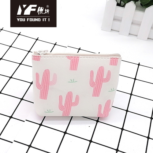 Coin Pouch Cactus style PU make up coin purse Manufactory