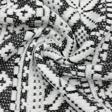 ผ้าโพลีเอสเตอร์บริสุทธิ์ Chenille Jacquard บริสุทธิ์
