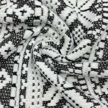 Mjuk ren polyester chenille jacquard tyg