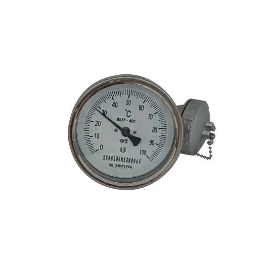 Bimetal Thermometer with 4-20mA Output Signal Thermocouple Transmitter