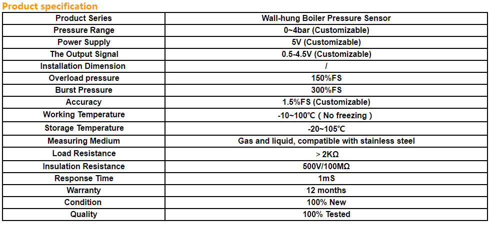 HM1510 Water Pressure Sensor for Wall-hanging Boiler
