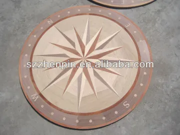 compass medallion parquet marquetry hardwood medallion