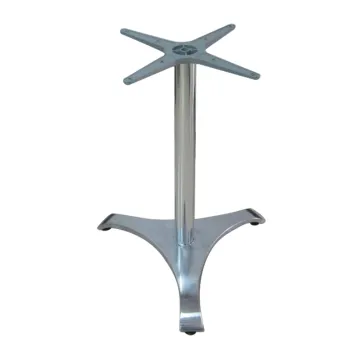 Table Base Shiny Color with Folding Cast Aluminum