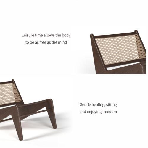 Single Chair SOLID WOOD RATTAN MAKES UP BACKREST DECK CHAIR Supplier