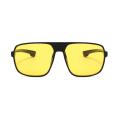 Yellow Wrap Around Night Vision Glasses For Driving