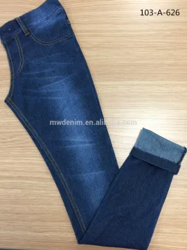 knitted denim fabric indigo twill knitted denim