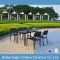 Outdoor Plastic Wood Dining Set With UV-proof