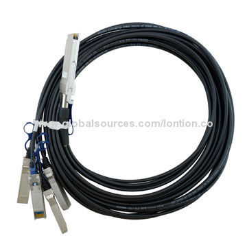 New Design QSFP to 4x SFP Cable with 30AWG, RoHS Mark