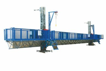 4 × 5.5 Kw Double Mast Climbing Work Platform Stc100 With 8.3 M/min