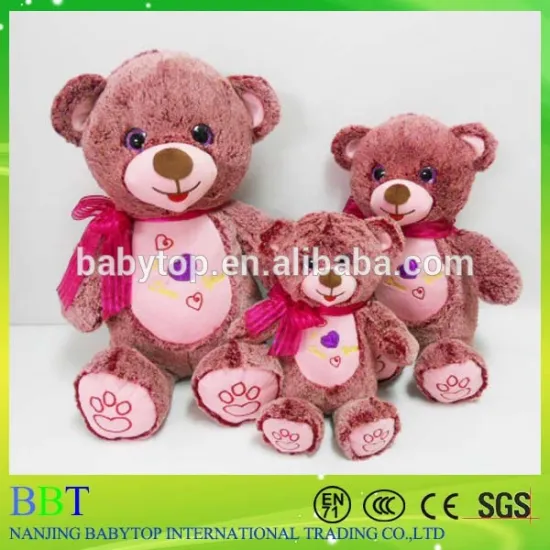 Wholesale custom big teddy toy bear, plush bear for promotion