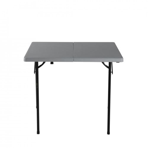 2.9 foot plastic fold in half table