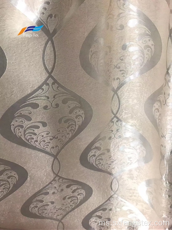 Tekstil Rumah 100% Polyester Woven Jacquard Curtain Fabric