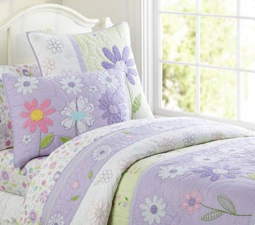 Beautiful flower cotton filling juvenile quilt