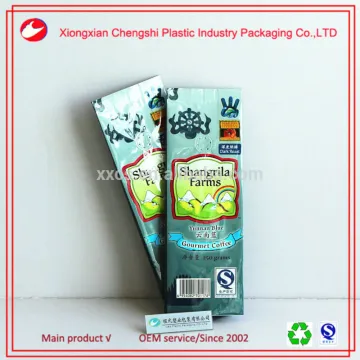 factory wholesale laminated plastic coffee bag with valve