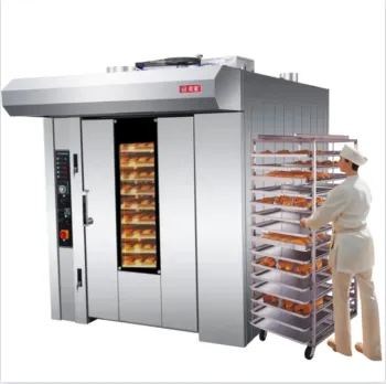 Commercial Gas Rotary Oven - 8 Can 42 32 Tray