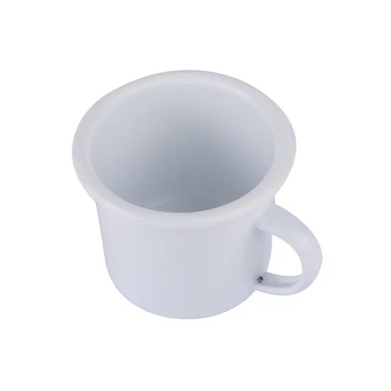 Customized 350ml FDA LFGB Enamel Water Cup with Handle