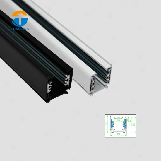 4 Wire Modern Commercial Track Lighting System for 10W, 20W, 30W Track Lights