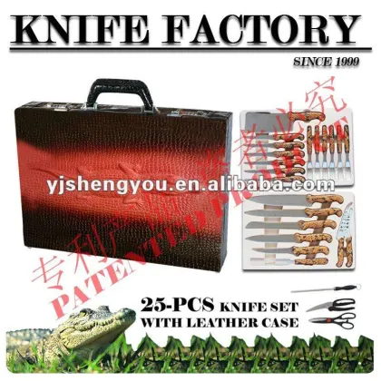 case knives leather case