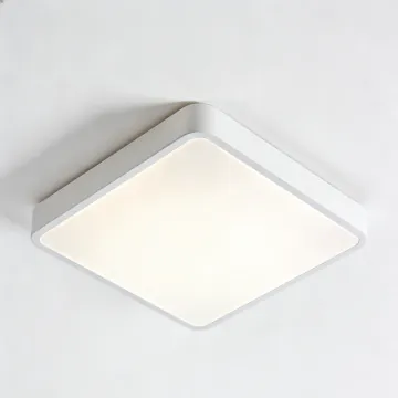 Indoor ceiling lighting with soft warmth