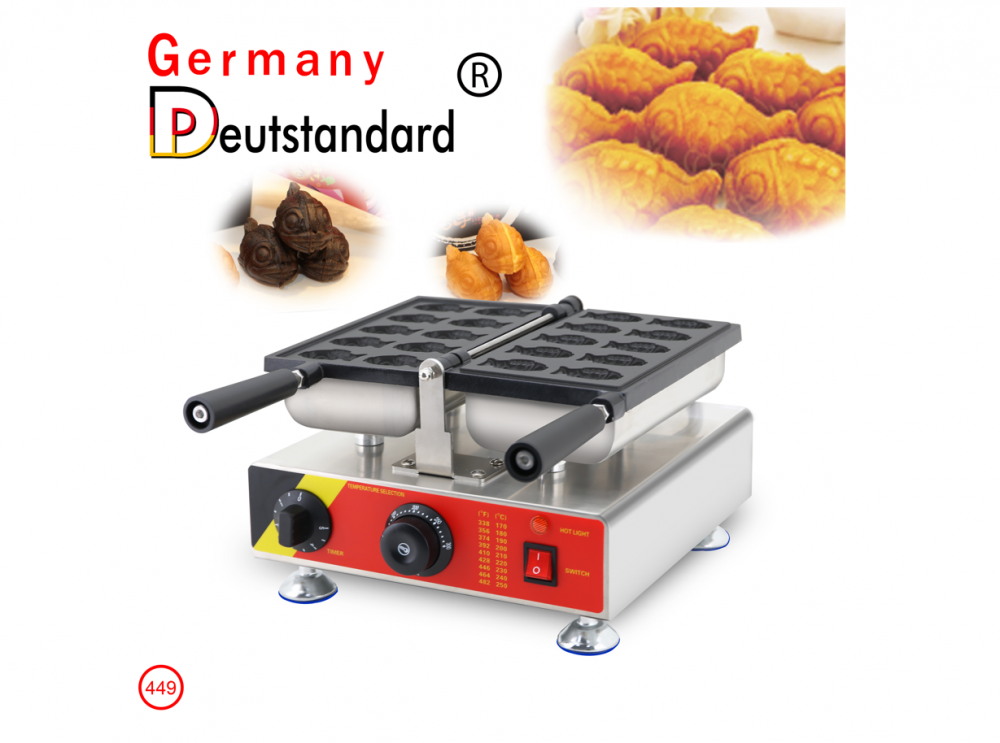 industrielle Mini-Fischkegelwaffeleisenmaschine zu verkaufen