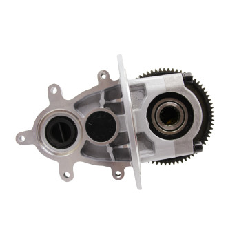 Silver differential case for motorcycles