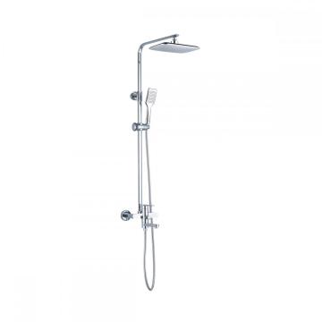 Adjustable Height Wall Mounted Shower Set With Mixer