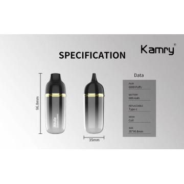 이탈리아 새로운 vape 퍼프 6000 Kamry Akula