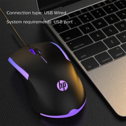 HP M160 Wired RGB Gaming Mouse with Optical Sensor - High Performance