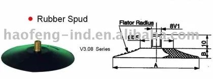 rubber spud---european style