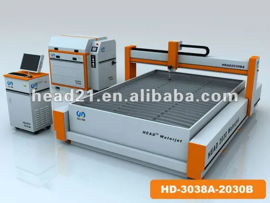 Waterjet cutting machine with competitive price and 2000mm*3000mm cutting table and 380Mpa pump