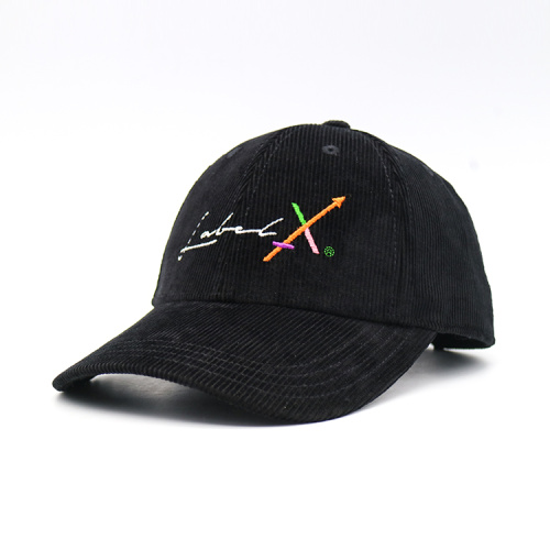 Gorra de béisbol de pana bordada bordada