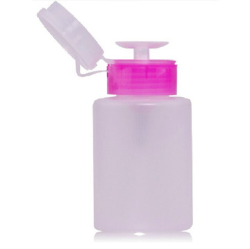 Pink Acetone Liquid Pump Dispenser Bottle - 150ml Nail Polish & Makeup Remover