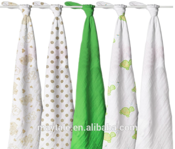Baby Muslin swaddle blanket-70% bamboo, 30% cotton