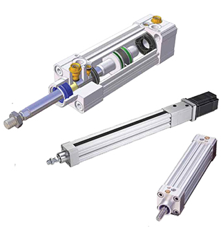 Pneumatically driven actuators