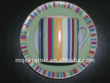 220ml Porcelain cup with saucer