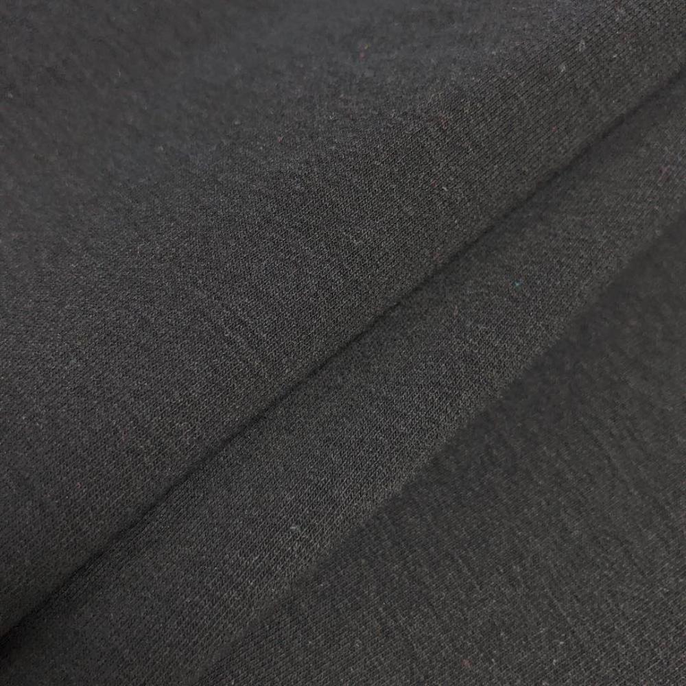 cheap wholesale spandex black french terry knit fabric